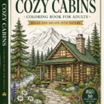 Cozy Cabins Coloring Book: 50 Relaxing Rustic Retreats to Color. Coloring Books for Adults