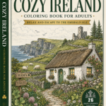 Cozy Ireland Coloring Book, 60 Relaxing Coloring Pages of Ireland coloring books